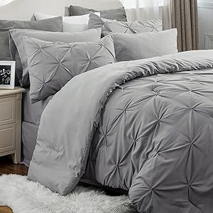 Bedsure Queen Comforter Set - 7 Pieces