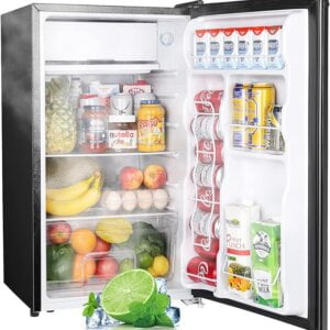 Upstreman Mini Fridge with Freezer