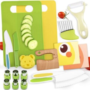 18 Pieces Montessori Toddler Safe Kitchen Tools