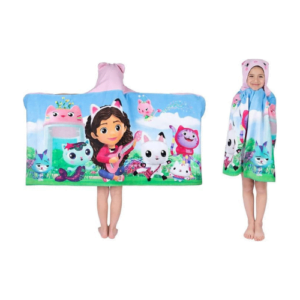 DreamWorks Gabby's Dollhouse Hooded Towel Wrap