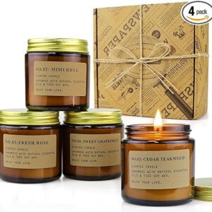 YFYTRE 4 Pack Scented Candle Set