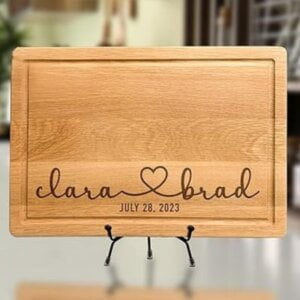 Personalized Engraved Cutting Board for Couples