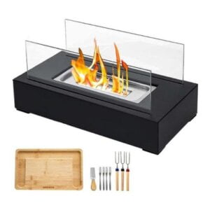 Tabletop Fire Pit with Smores Maker Portable Kit