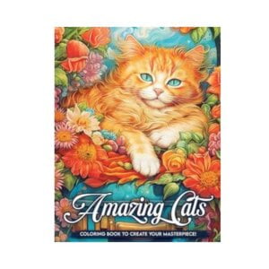 Amazing Cats Coloring Book