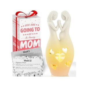 LED Candle Statue with Weekly Prayer & Baby Milestone Cards