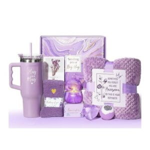 Lavender Relaxing Spa Set with Flannel Blanket