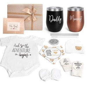 Mom and Dad Tumbler Set for Expecting Parents